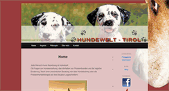 Desktop Screenshot of hundewelt-tirol.at