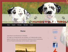 Tablet Screenshot of hundewelt-tirol.at